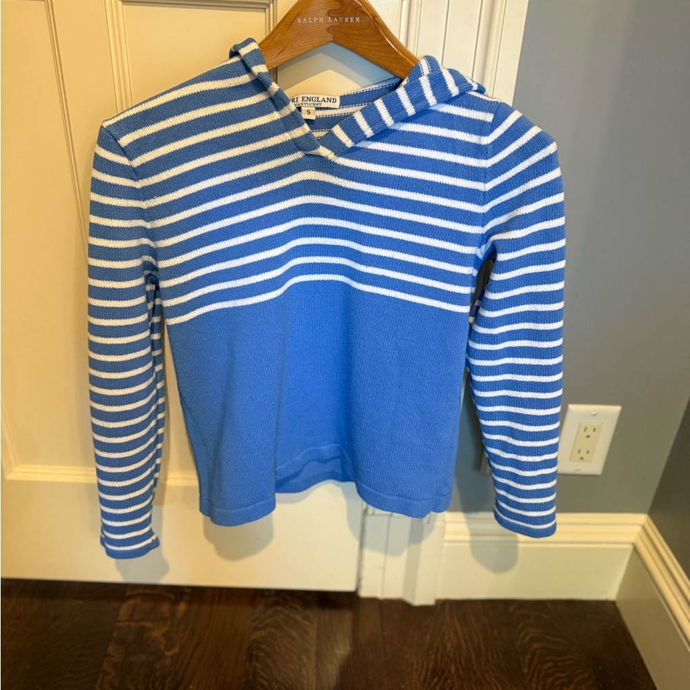 Blue Striped Kari England Sweater
